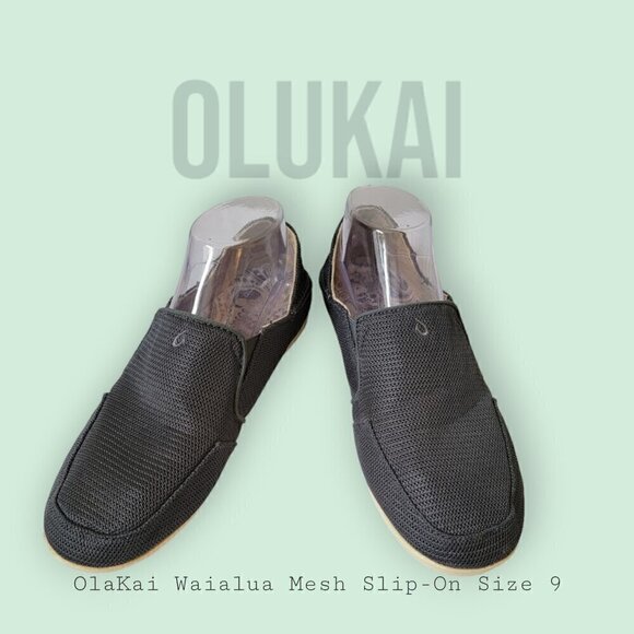 OluKai Waialua Mesh Slip Ons - Size 9 - Great Comfortable Shoes! - Picture 1 of 9